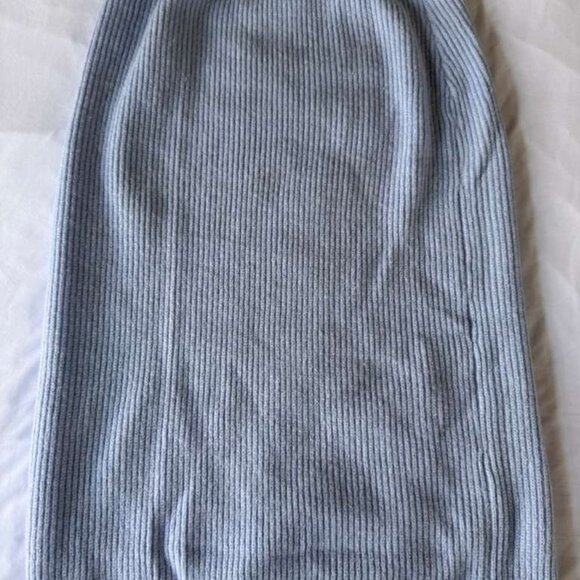 Winter Sleeveless Vest Paired with a Hight Waisted Slip Bodycon Skirt a Vintage - Picture 3 of 7